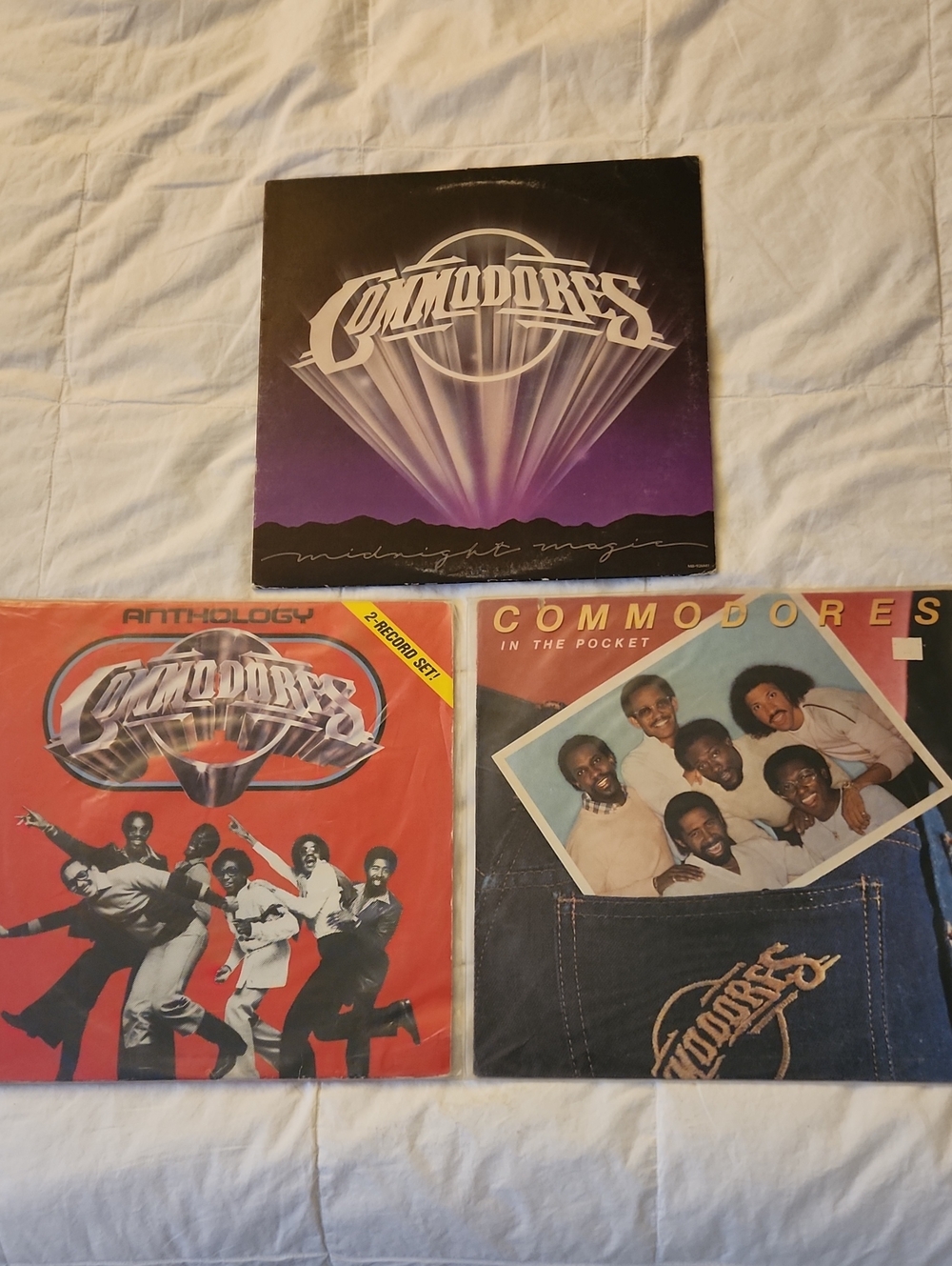 The Commodores Vinyl Album Lot - Purple, Red, Blue Covers Anthology Is 2 LP